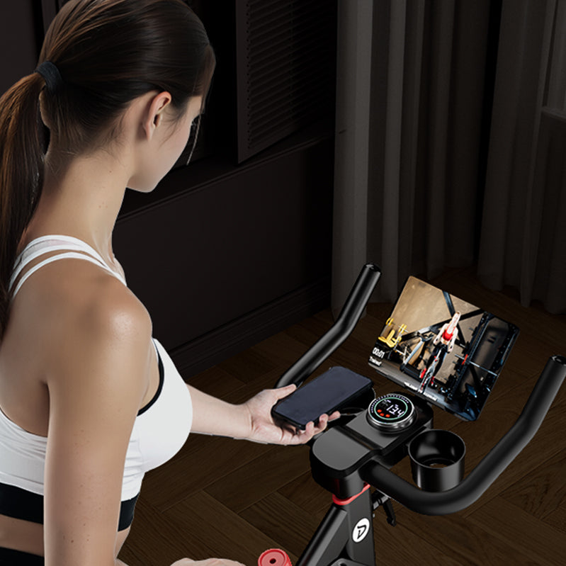 DeerRun S500 Pro King Size Indoor Exercise Bike for Tall Riders 32 Magnetic Adjustable Resistance, LED Screen