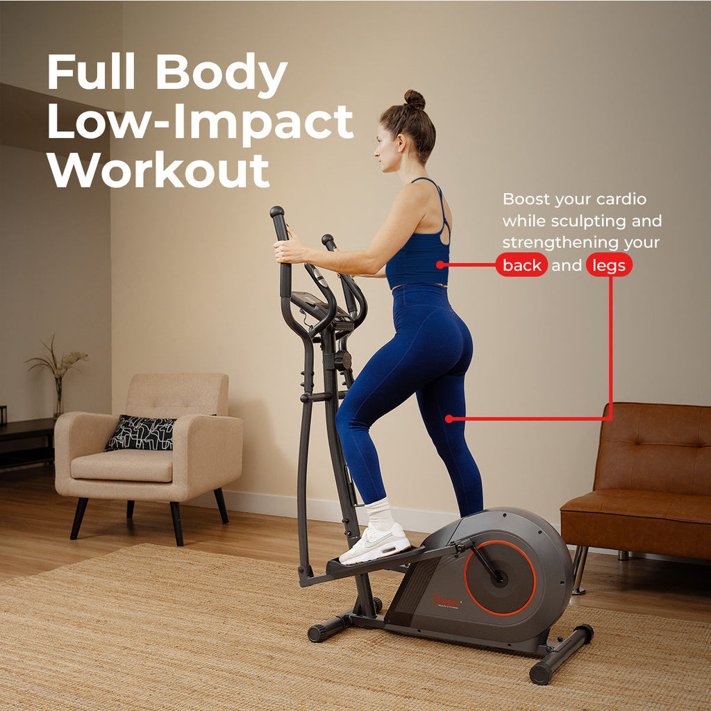 Sunny Health & Fitness 16-Level Smart Magnetic Resistance Elliptical