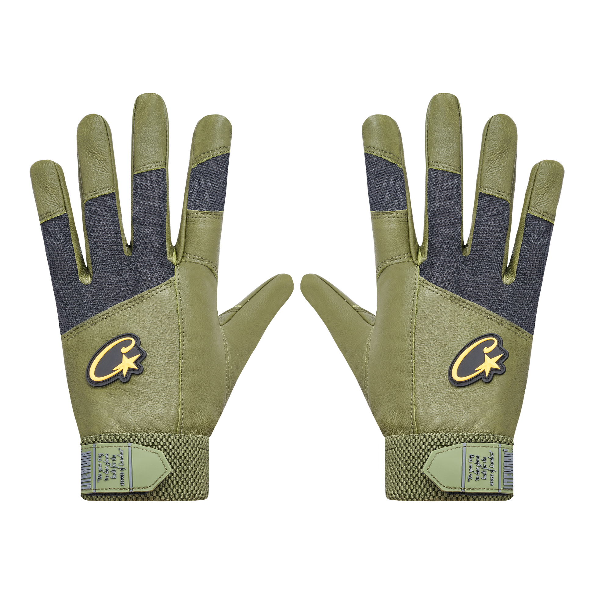 Corteiz LEATHER GLOVES [GUTTA GREEN] CRTZRTW