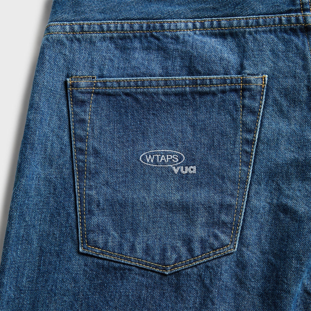WTAPS Blues Straight Cotton Denim Trouser - Indigo
