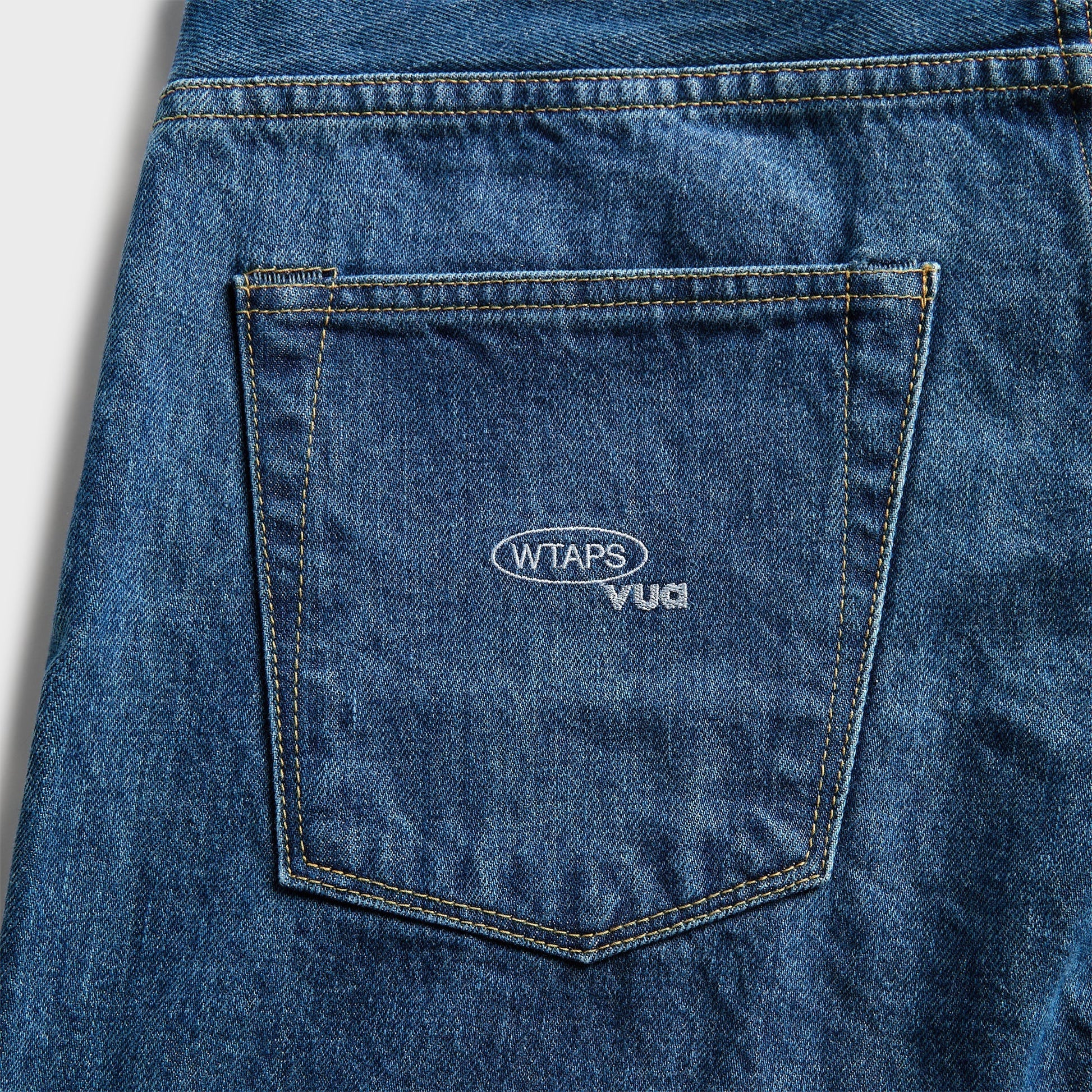 WTAPS Blues Straight Cotton Denim Trouser - Indigo