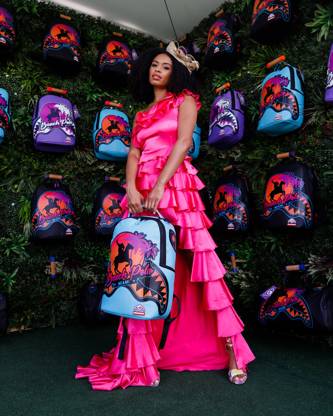 SPRAYGROUND MIAMI BEACH POLO COLLAB BACKPACK (DLXV-SKY)