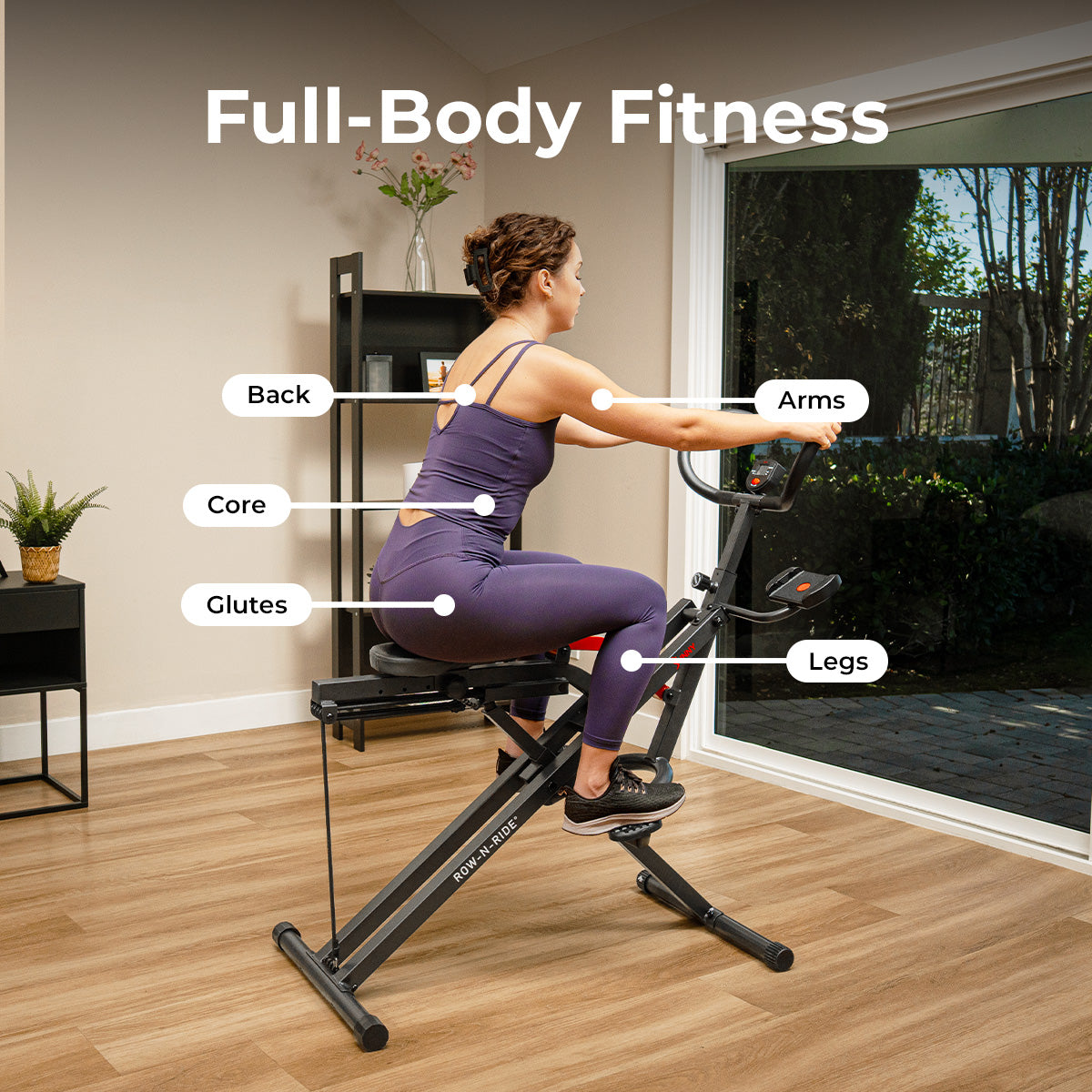 Sunny Health & Fitness Upright Row-N-Ride® Plus Smart Squat Assist Machine