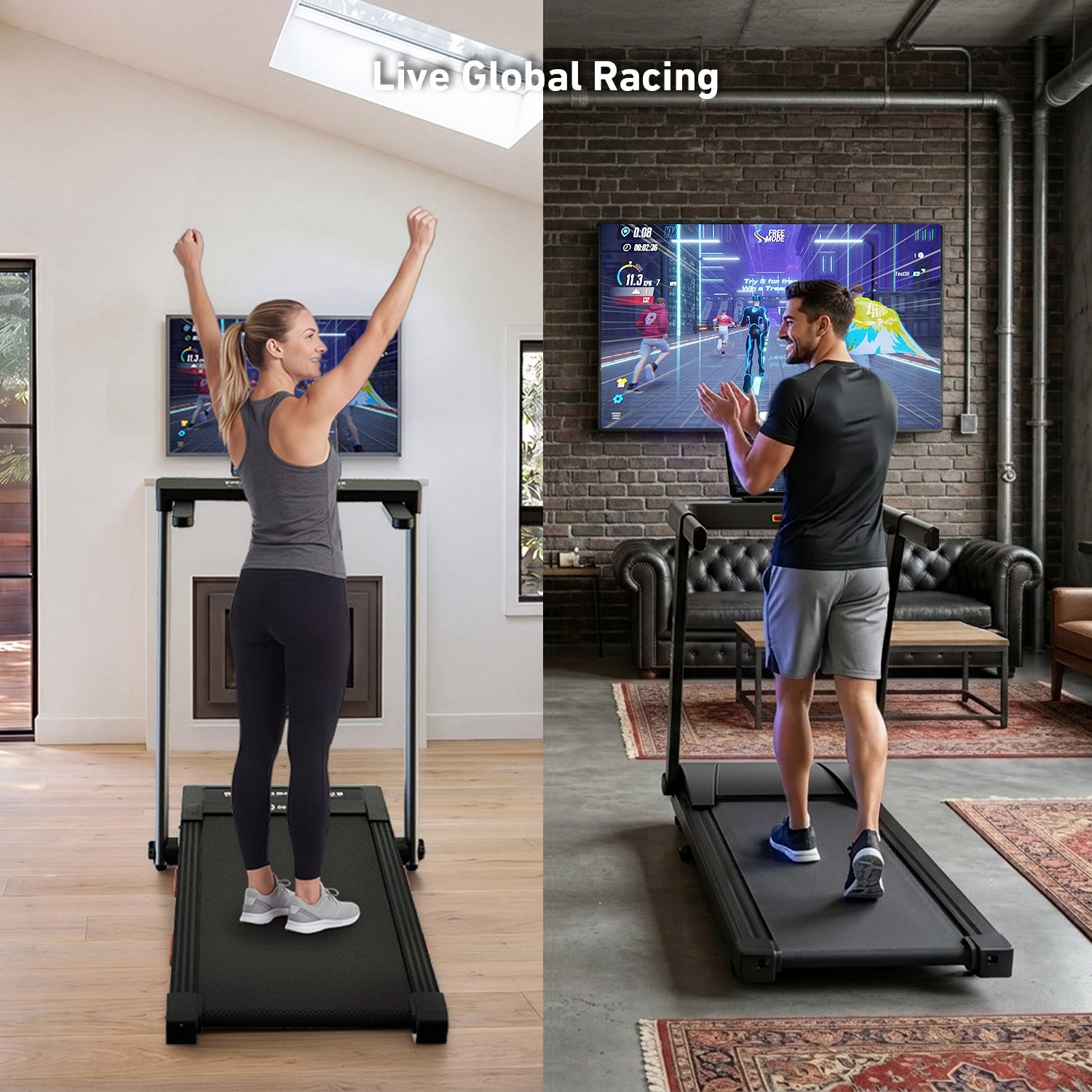 DeerRun Z10 Pro Muse Type 2 in 1 Foldable Treadmill with Remote Control, 12% Auto Incline