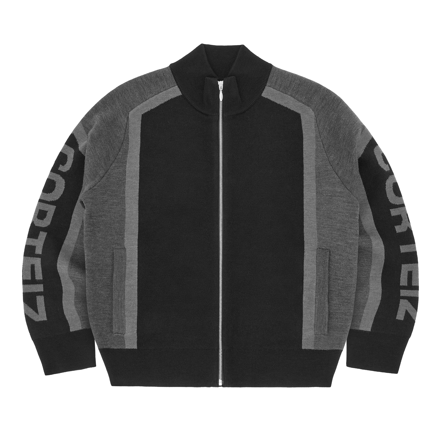 Corteiz PRECISION KNIT ZIP UP [BLACK] CRTZRTW