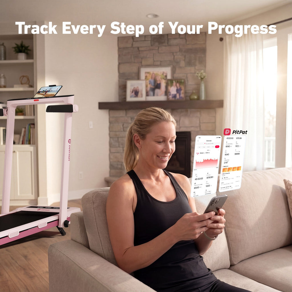 DeerRun Z10 Pro Rose Pink | 12% Auto Incline Treadmill