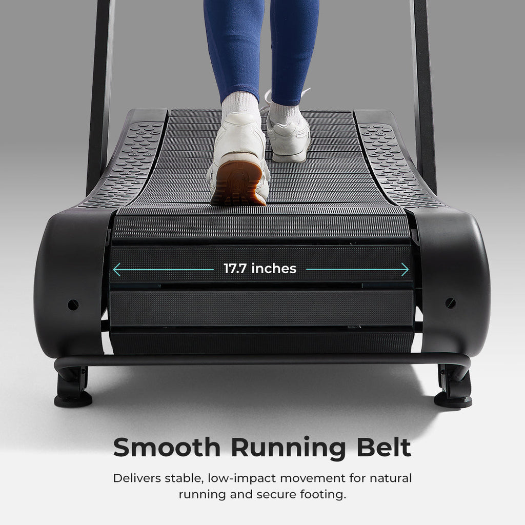Sunny Health & Fitness Smart Ultra Manual Treadmill with 8 Levels Magnetic Resistance