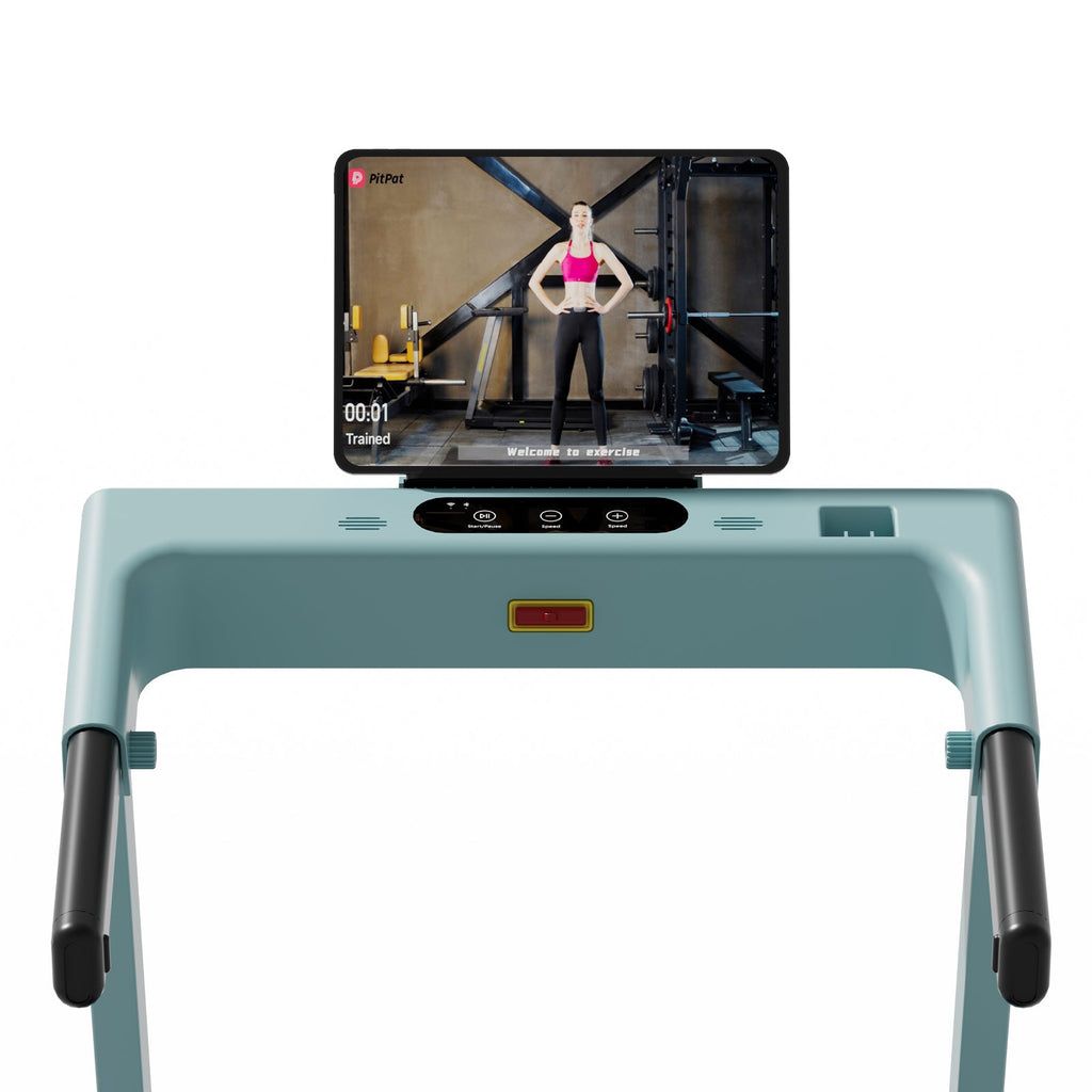 DeerRun All-New 2026 A1 Pro Move+ 6% Incline Foldable Treadmill——Upgraded Chip & NFC Support | 350 lbs, 10 mph Mint Green
