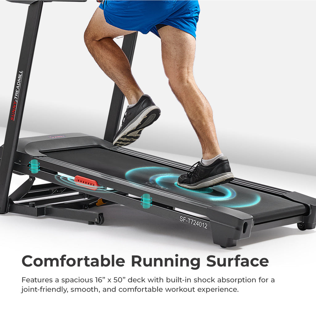Sunny Health & Fitness Active 400 Smart Auto Incline Wi-Fi Treadmill