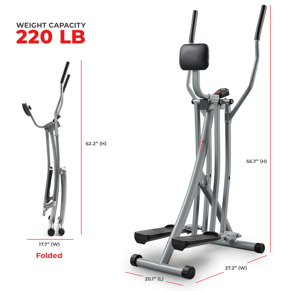 Sunny Health & Fitness Smart Air Walk Trainer