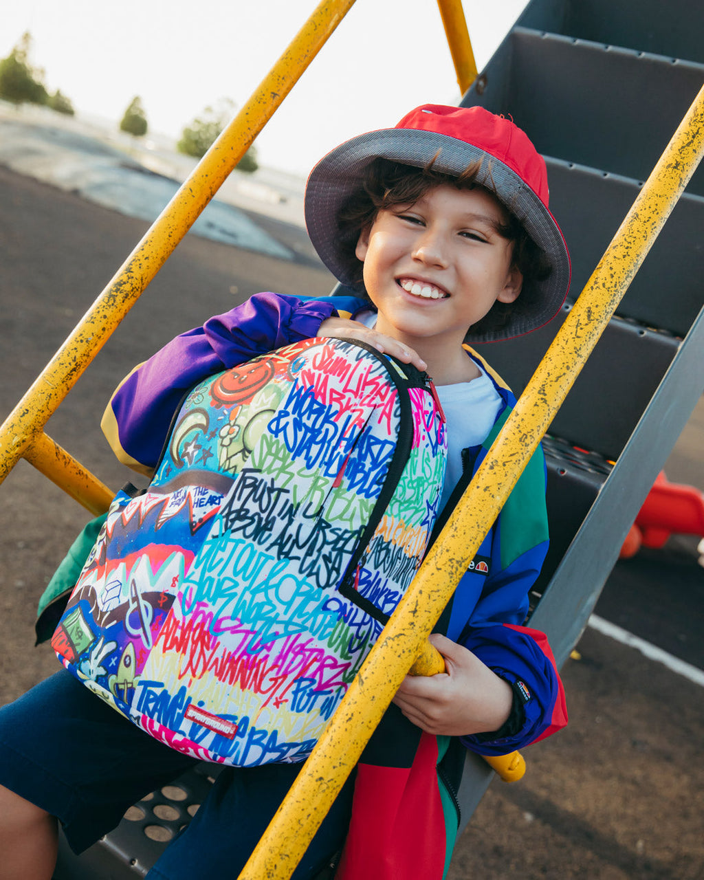 SPRAYGROUND SPLIT SCRIBBLES BACKPACK