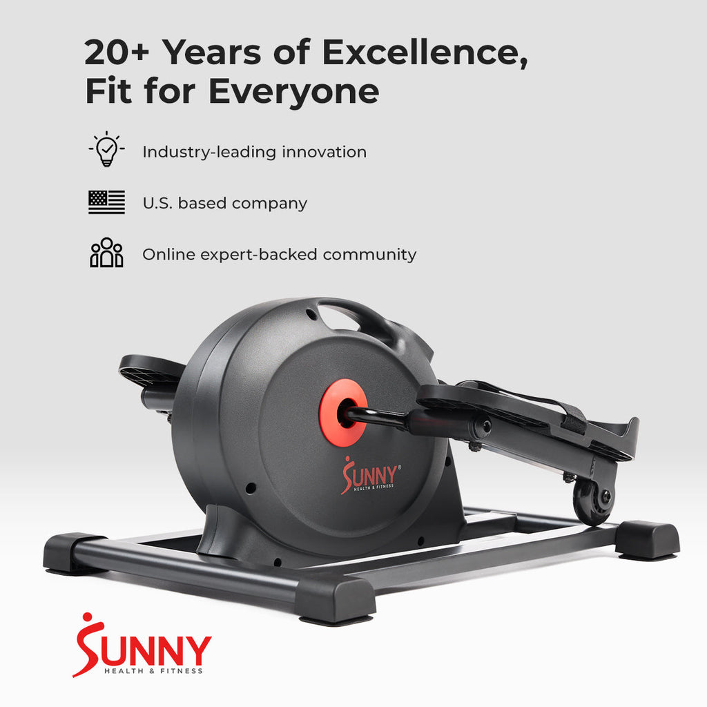 Sunny Health & Fitness Smart Compact Mini Elliptical