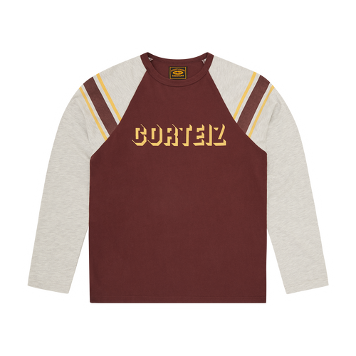 Corteiz 97 HEAVYWEIGHT RAGLAN LS [BURGUNDY] CRTZRTW