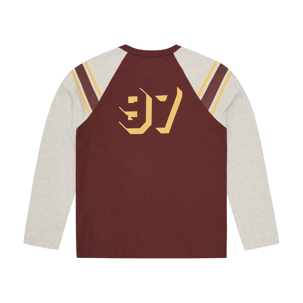 Corteiz 97 HEAVYWEIGHT RAGLAN LS [BURGUNDY] CRTZRTW