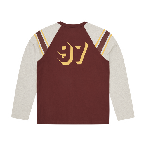 Corteiz 97 HEAVYWEIGHT RAGLAN LS [BURGUNDY] CRTZRTW