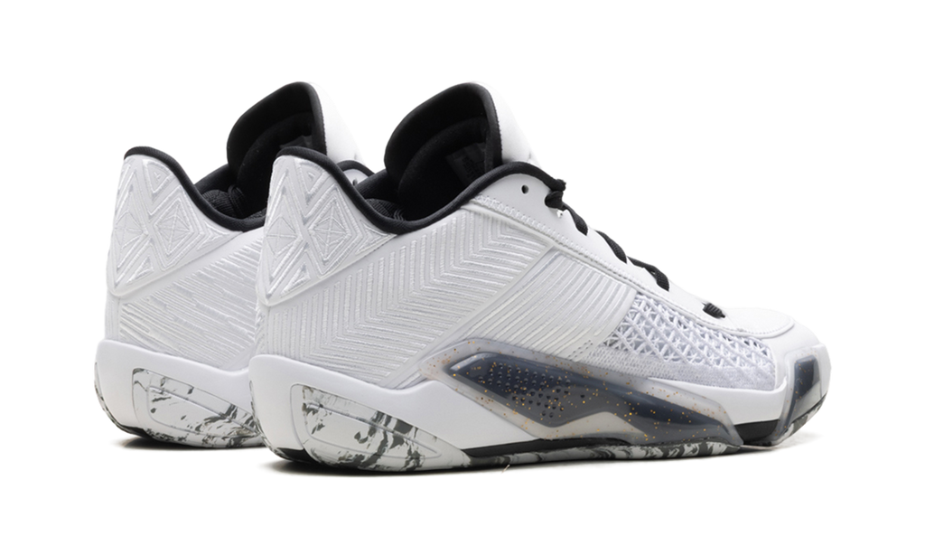 Jordan 38 Low "White Metallic Gold Black" FD2326 107