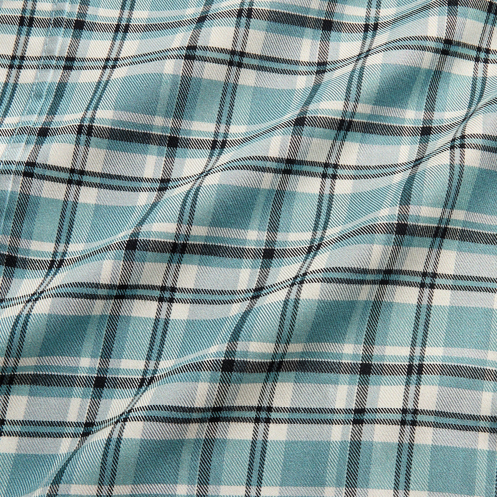 Acne Studios Checked Flannel Shirt - Turquoise / Blue / White