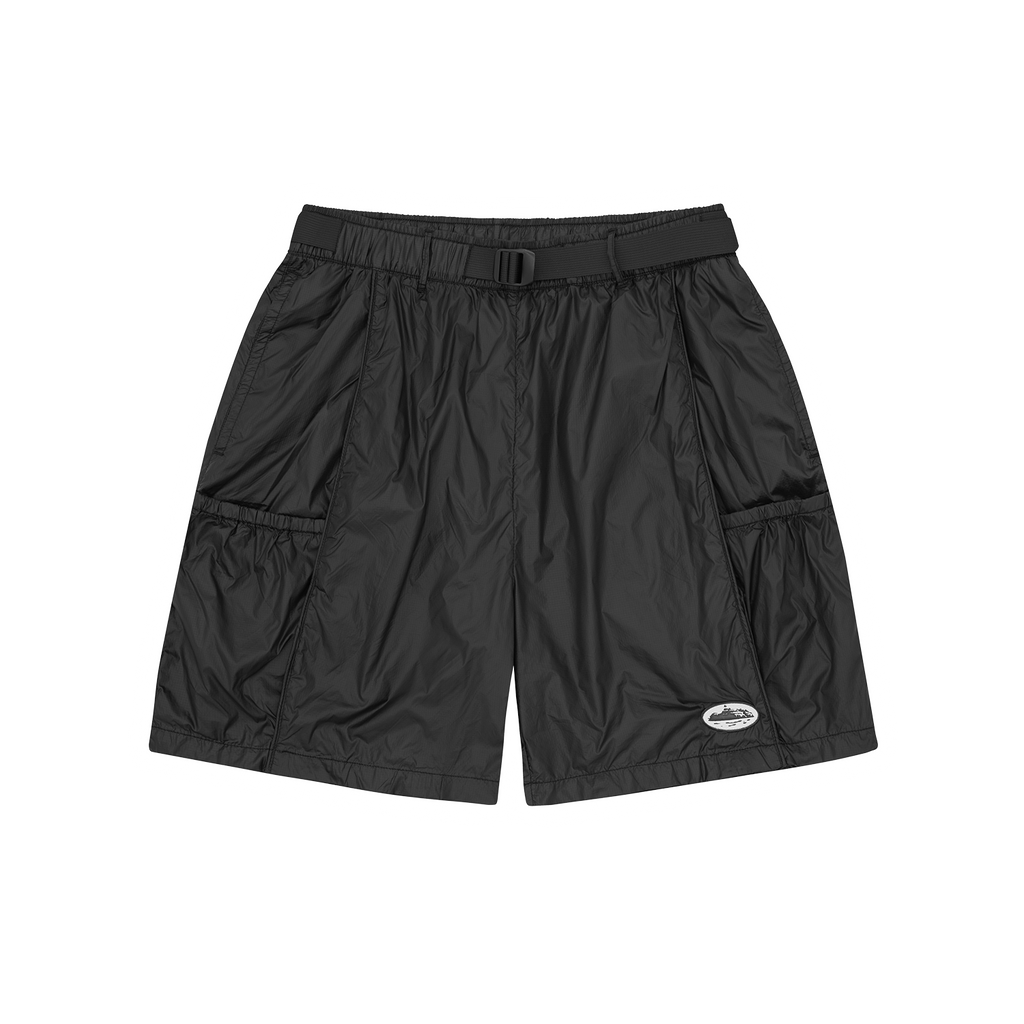 Corteiz ALCATRAZ NYLON PATCH SHORT [BLACK] CRTZRTW