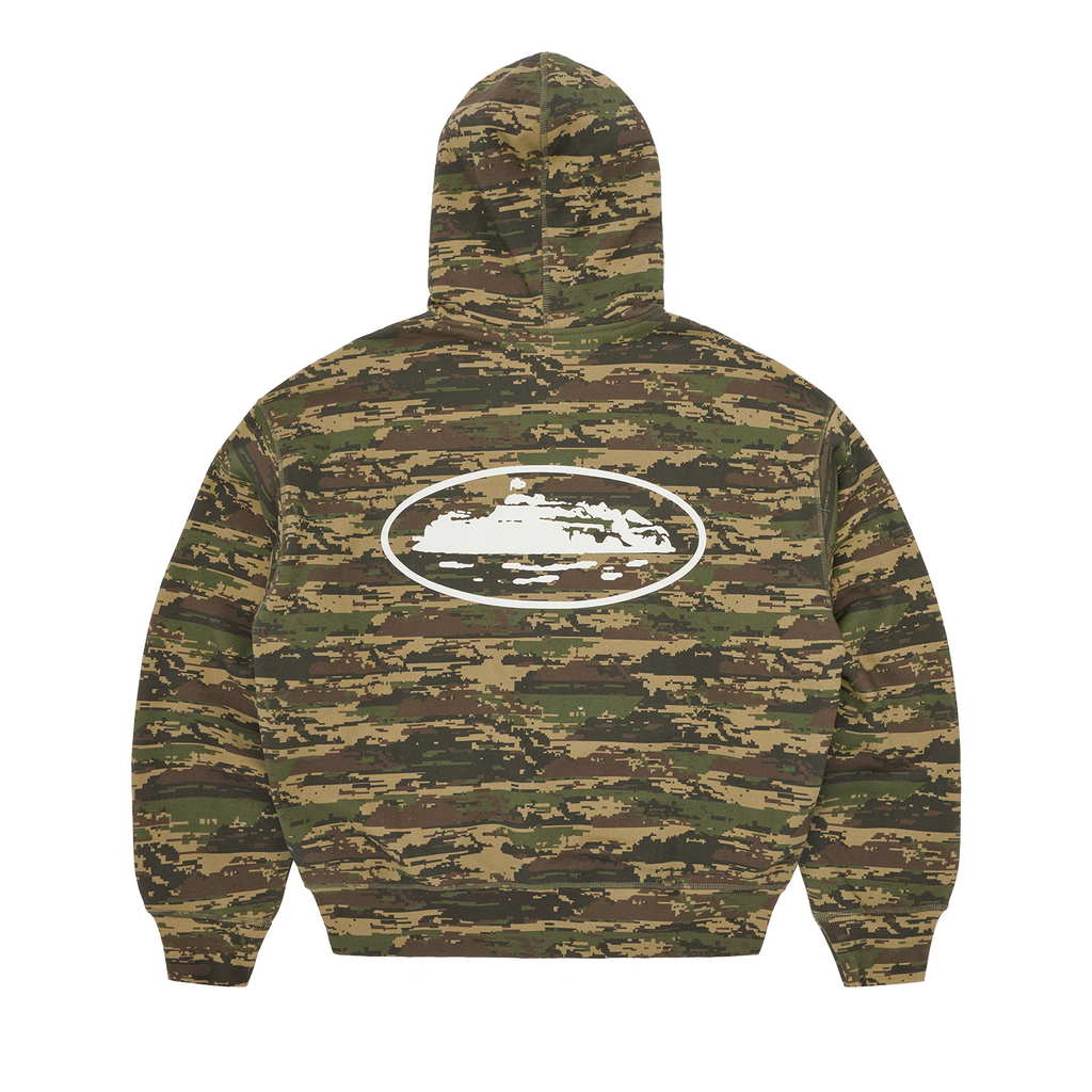 Corteiz ISLAND PUFF PRINT ZIP HOODIE [DIGI CAMO] CRTZRTW