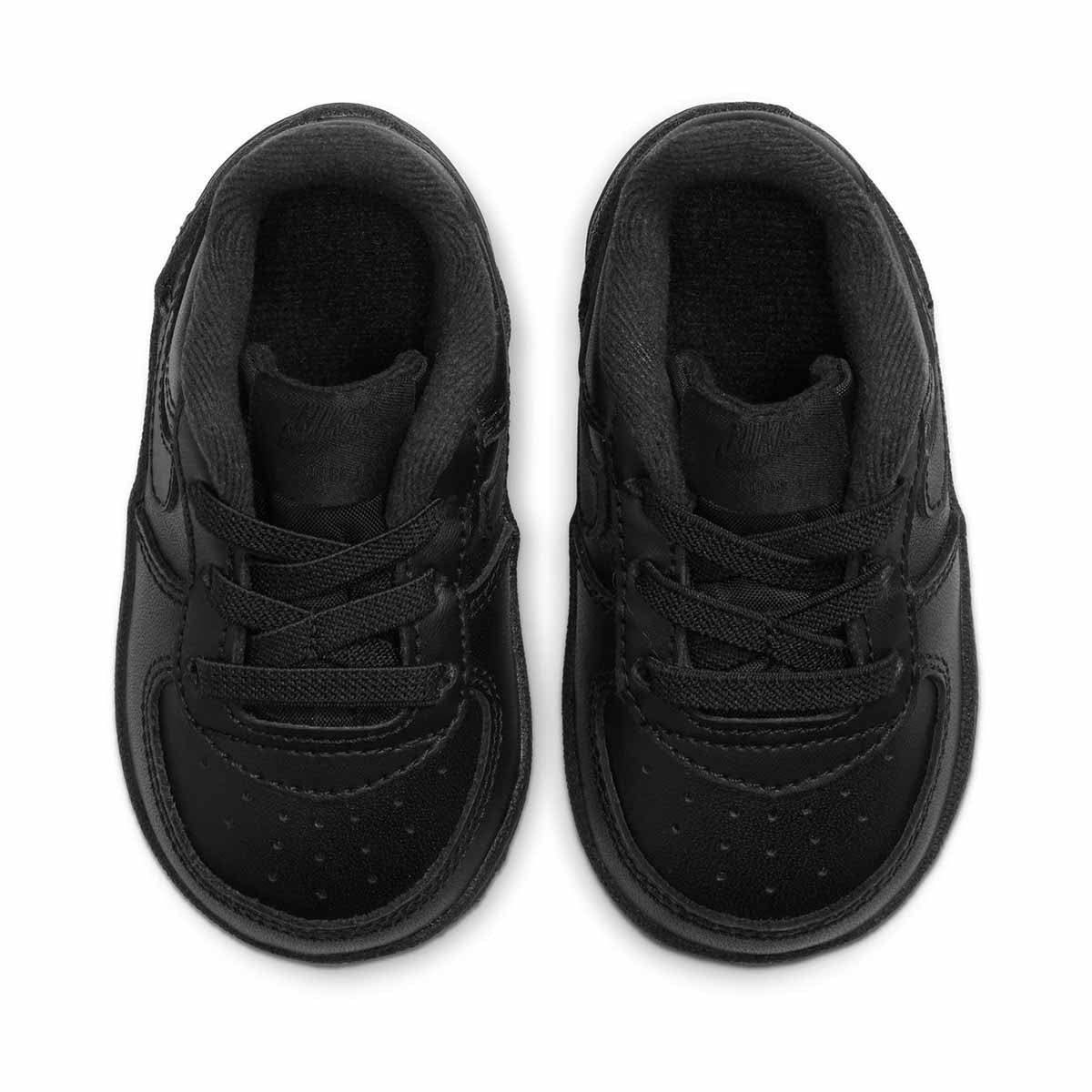 Nike Force 1 'Triple Black' Crib Baby Bootie