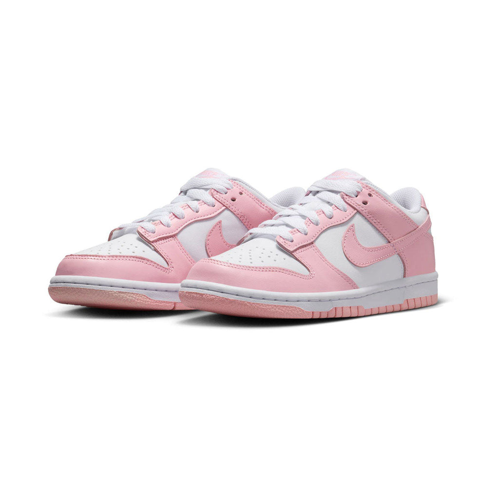 Nike Dunk Low 'White Medium Soft Pink' Big Kids' Shoes