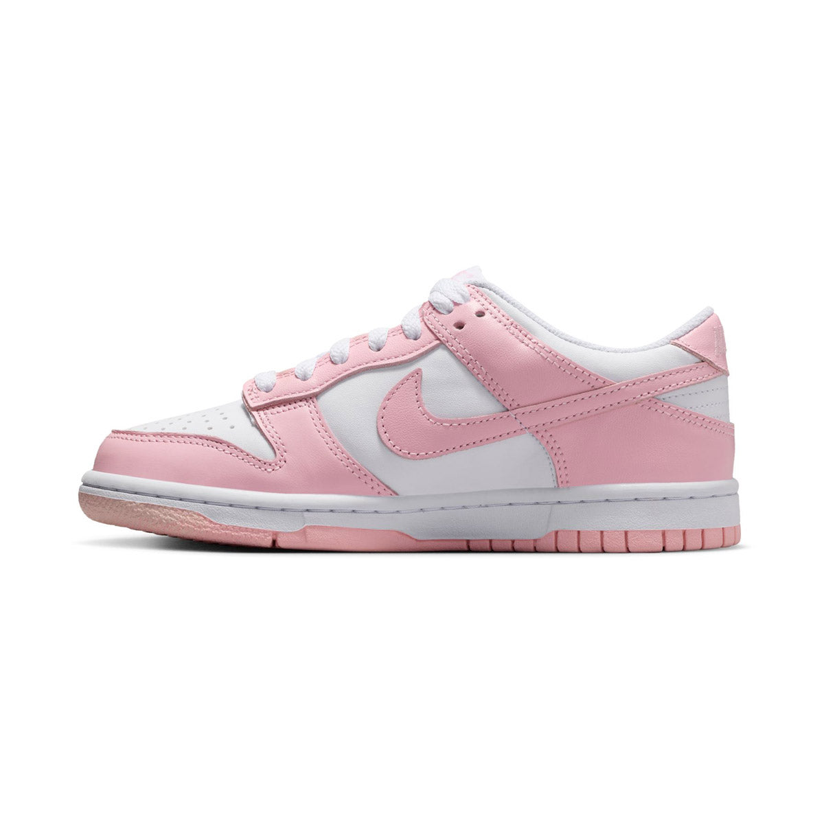 Nike Dunk Low 'White Medium Soft Pink' Big Kids' Shoes