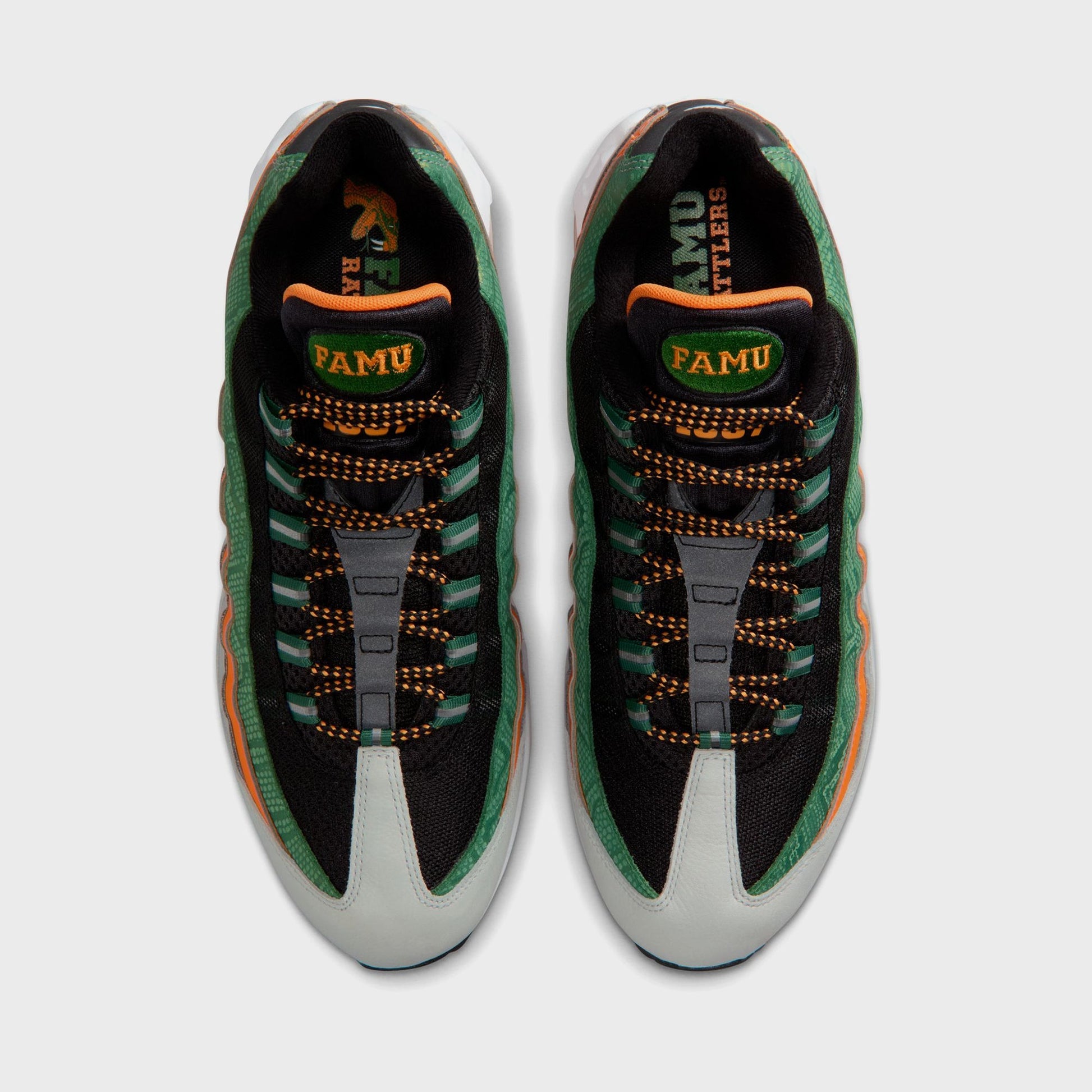 Nike Air Max 95 Yardrunners FAMU - Black / Orange Horizon / Fortress Green /White