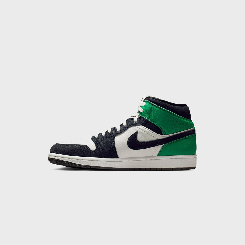 Jordan Air Jordan 1 Mid SE - Summit White / Lucky Green / University Gold / Black