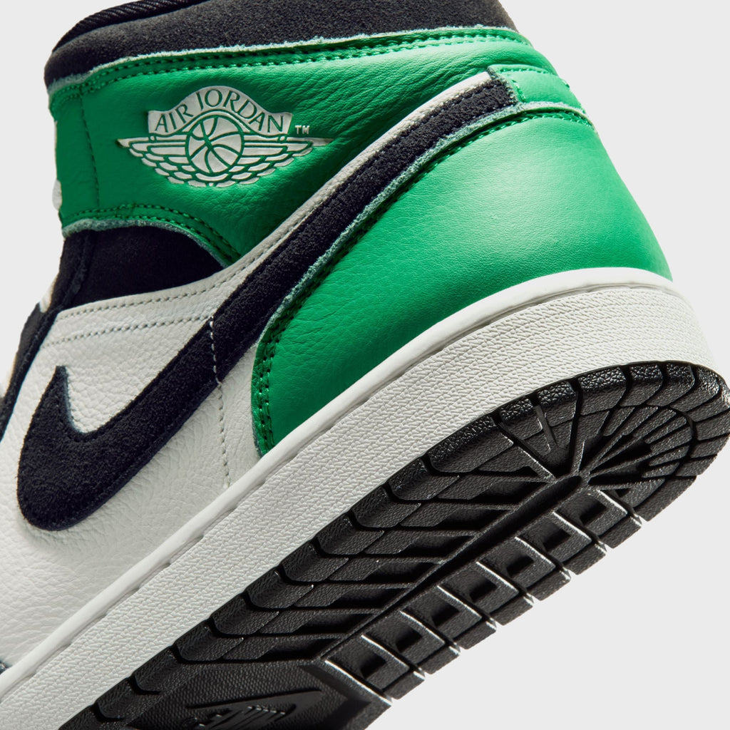Jordan Air Jordan 1 Mid SE - Summit White / Lucky Green / University Gold / Black