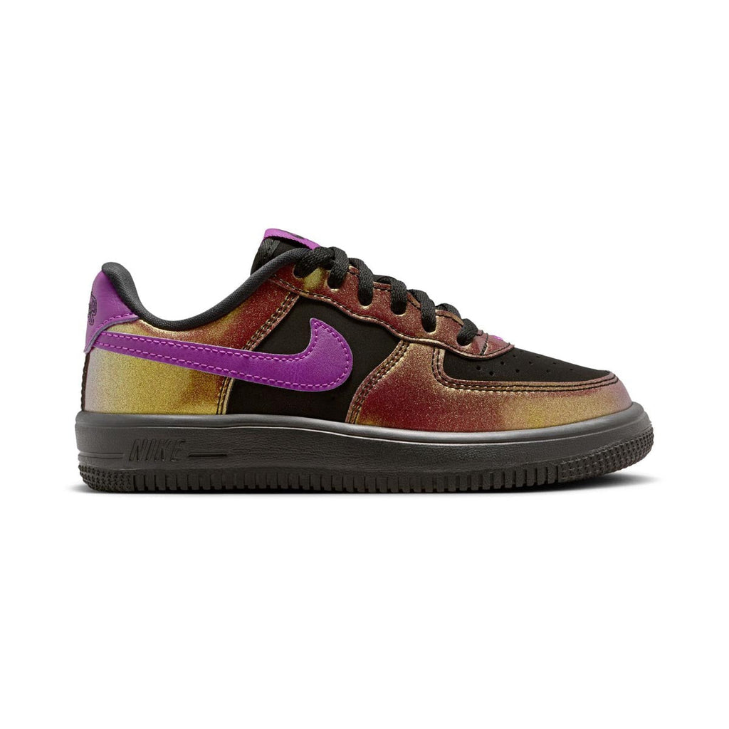 Nike Force 1 Low LV8 4 'Black Bold Berry' Little Kids' Shoes