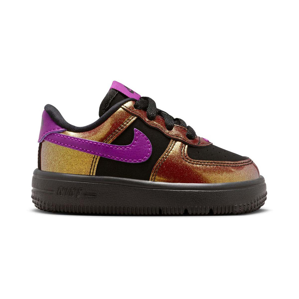 Nike Force 1 Low LV8 4 'Glam Rock Black Bold Berry' Baby/Toddler Shoes