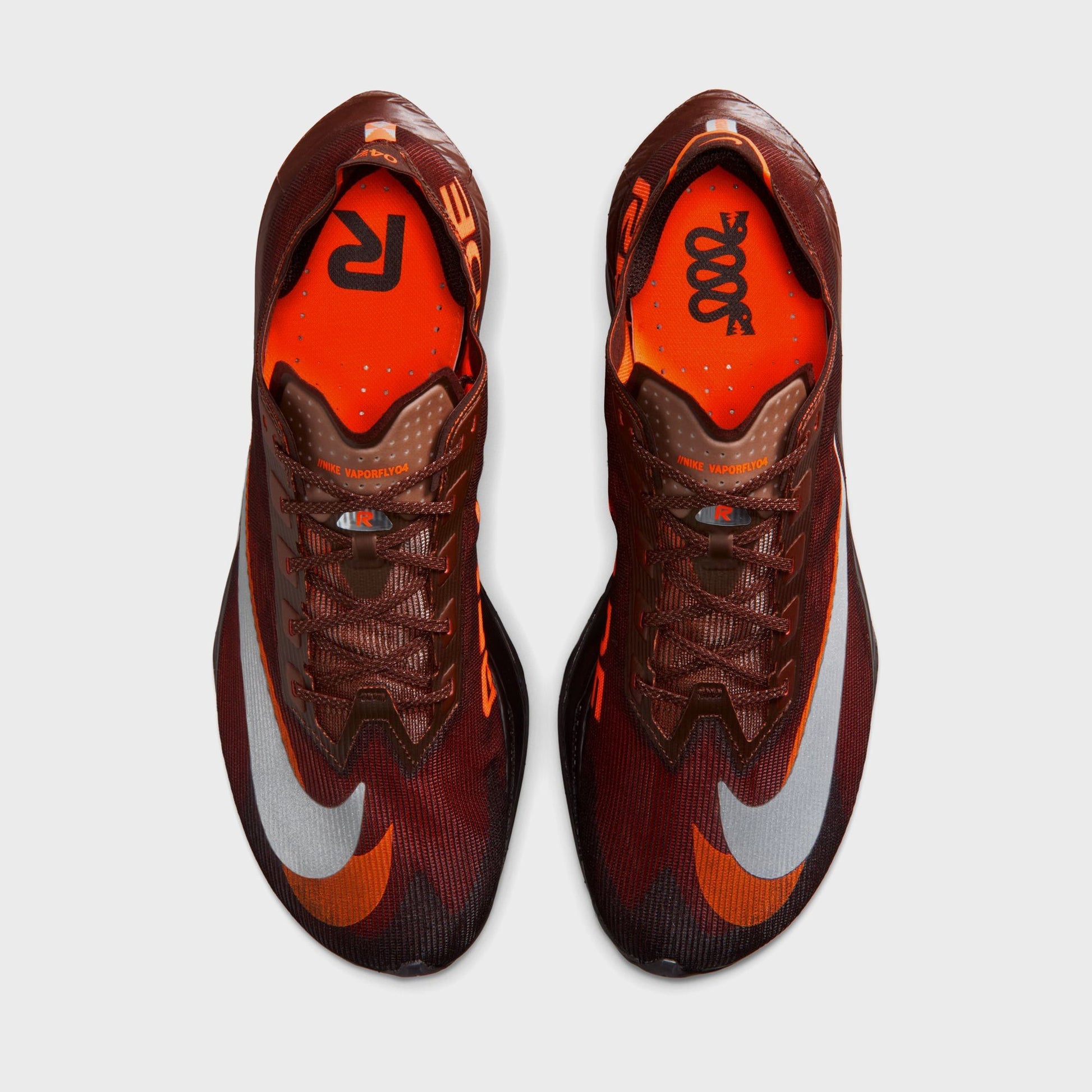 Nike x Renegade Running ZoomX Vaporfly Next 4 - Brown Basalt / Hyper Crimson