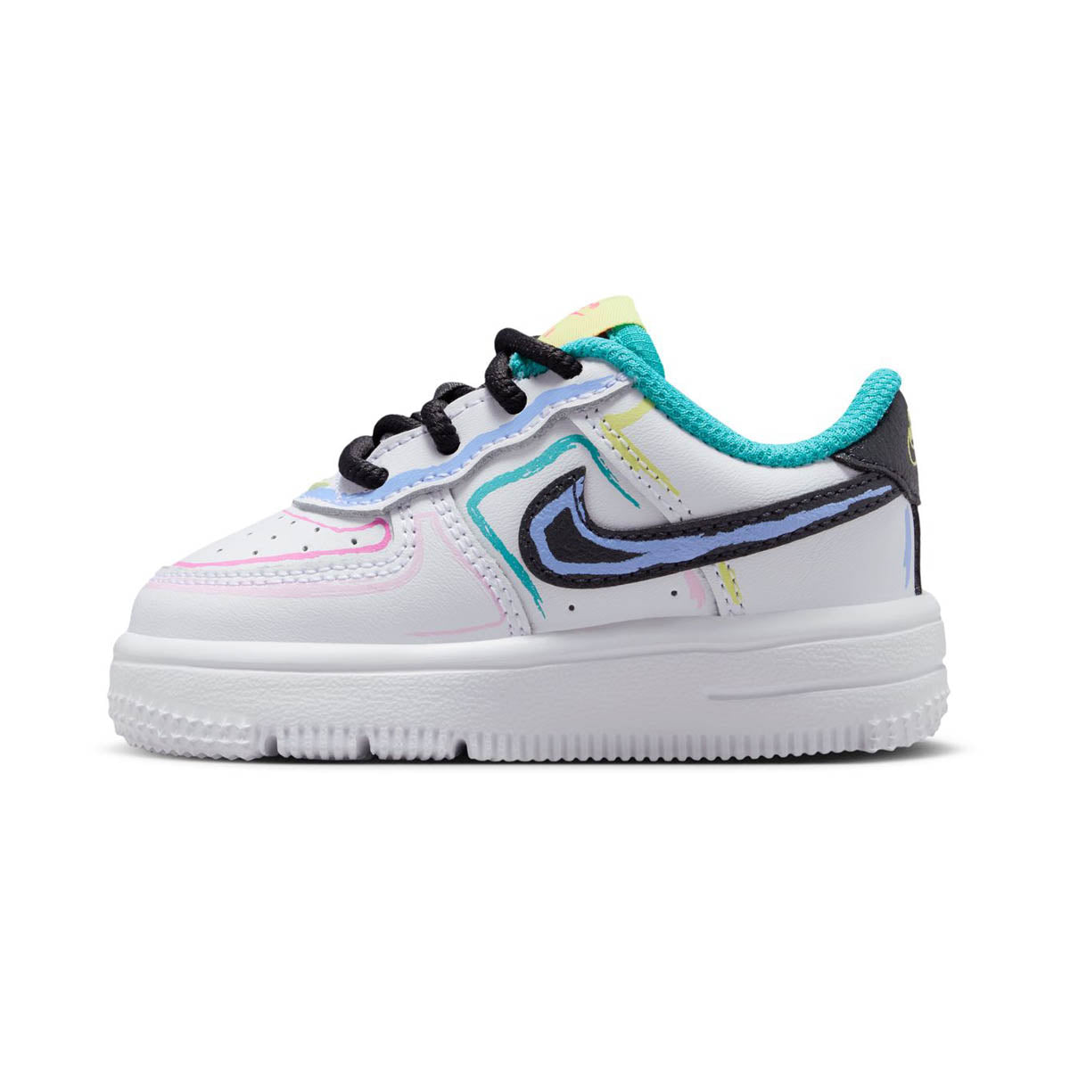 Nike Force 1 'White Hyper Pink Dusty Cactus' Baby/Toddler Shoes