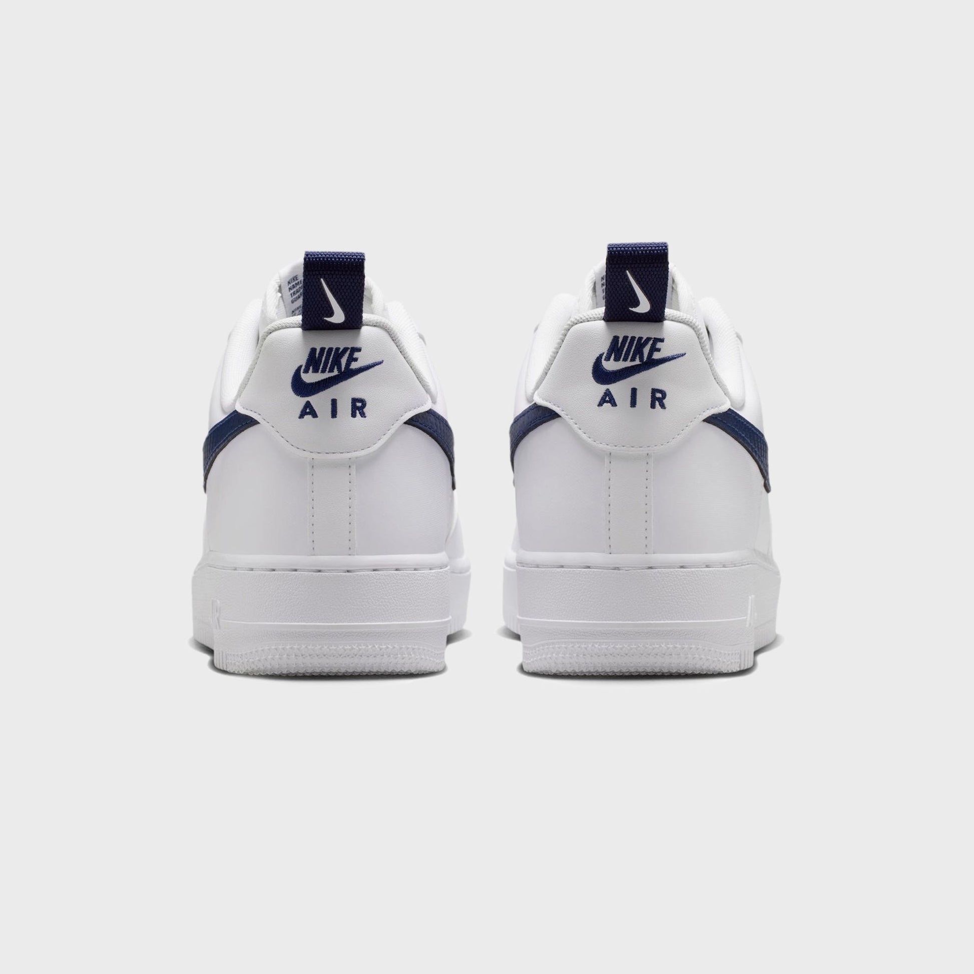 Nike Air Force 1 '07 - White / White / Midnight Navy