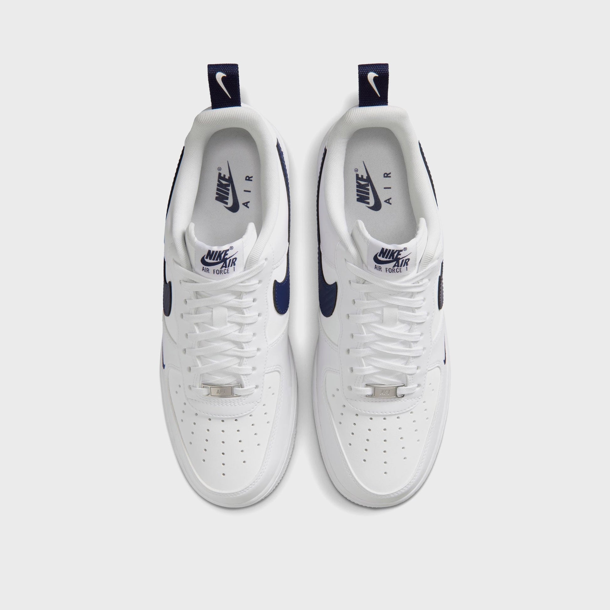 Nike Air Force 1 '07 - White / White / Midnight Navy