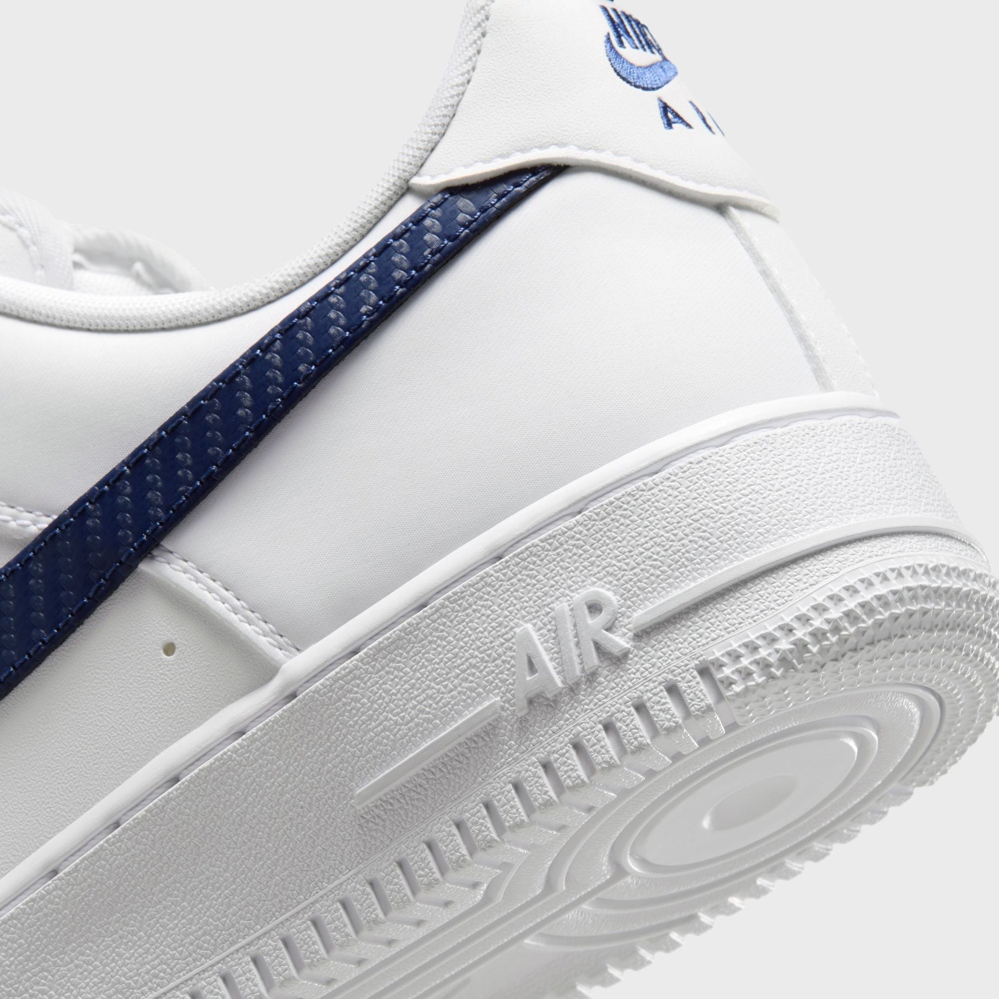 Nike Air Force 1 '07 - White / White / Midnight Navy
