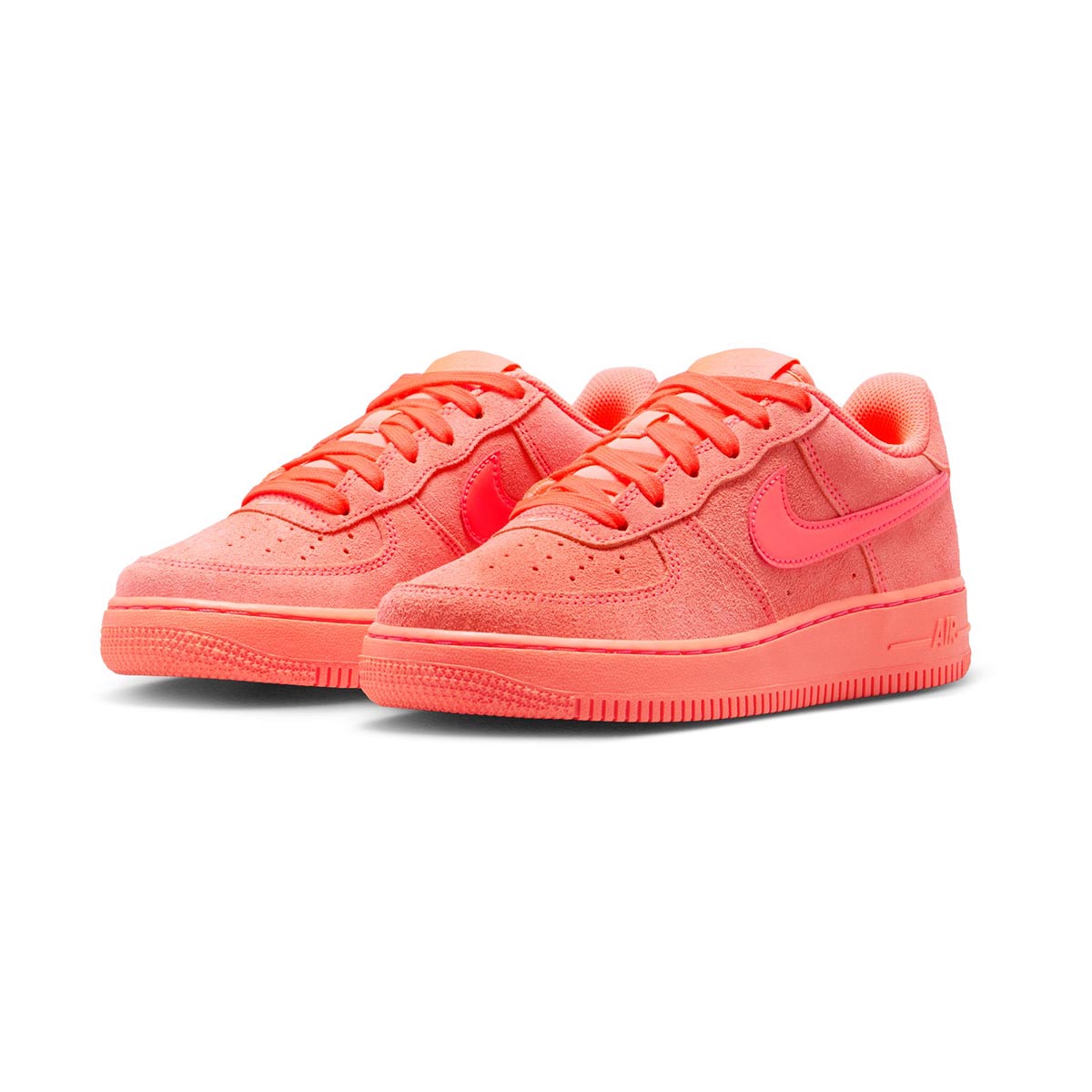 Nike Air Force 1 Suede 'Hot Lava' Big Kids' Shoes