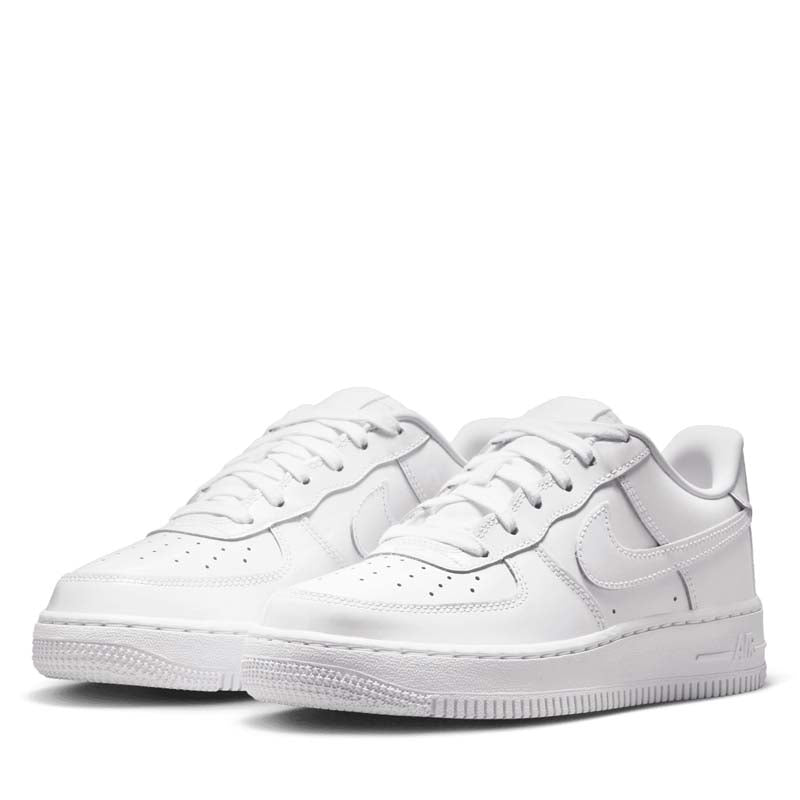 Nike Air Force 1 Low Patent Leather (GS) - White/White