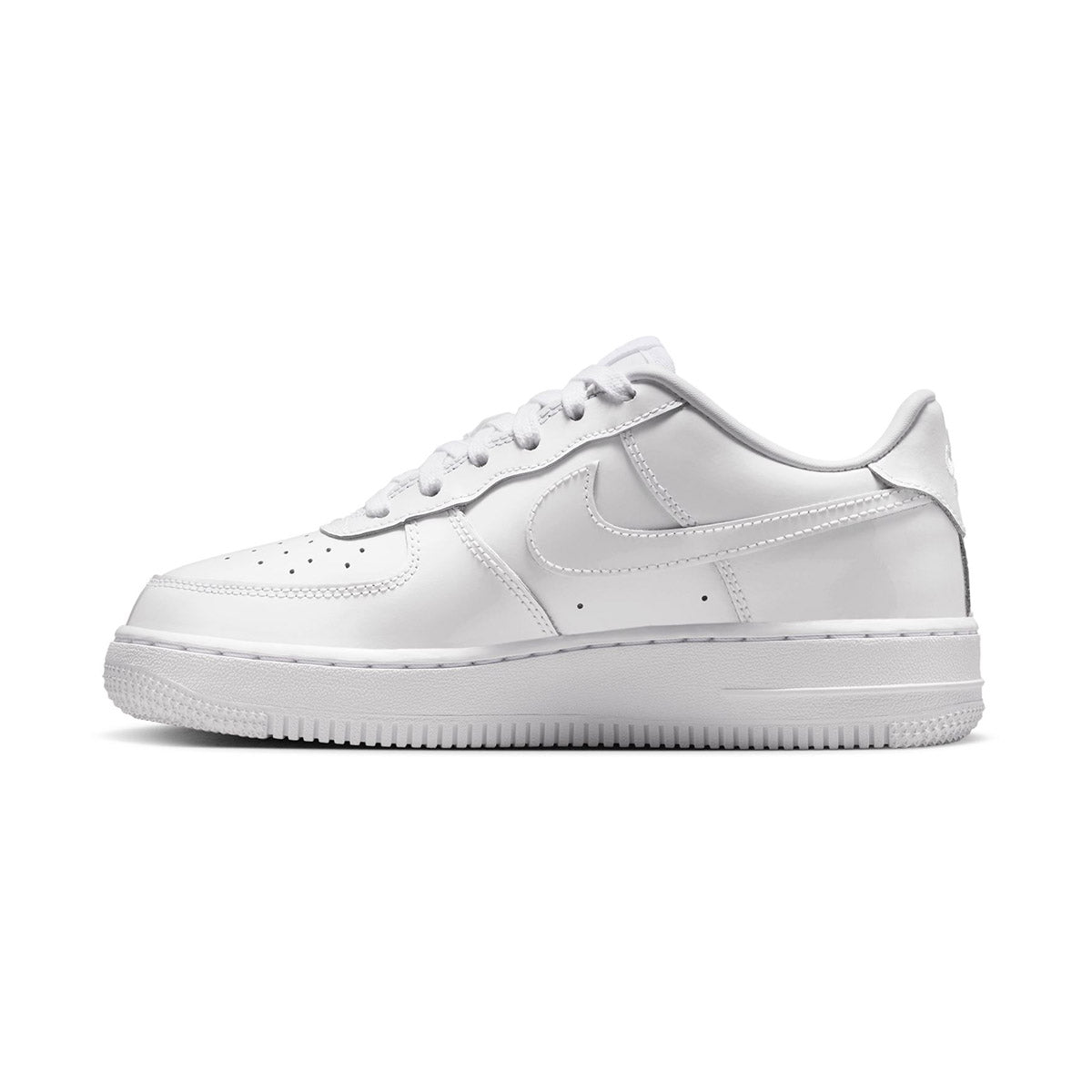 Nike Air Force 1 Low 'White Patent' Big Kids' Shoes