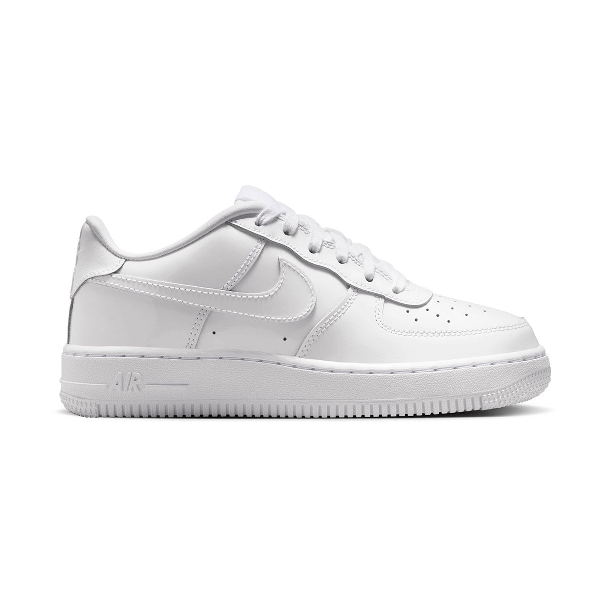 Nike Air Force 1 Low 'White Patent' Big Kids' Shoes