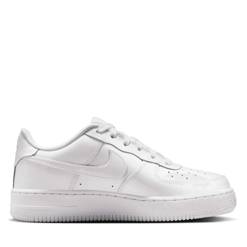 Nike Air Force 1 Low Patent Leather (GS) - White/White