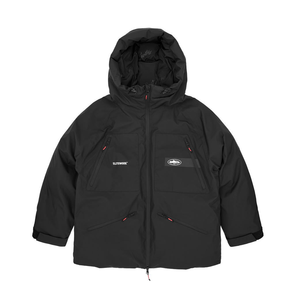 Corteiz ELITEWORK™ AVALANCHE BOLO PARKA [BLACK] CRTZRTW