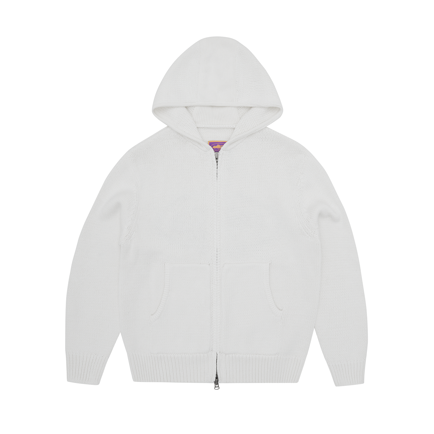 Corteiz ALCATRAZ HEAVY KNIT ZIP HOODIE [NATURAL] CRTZRTW
