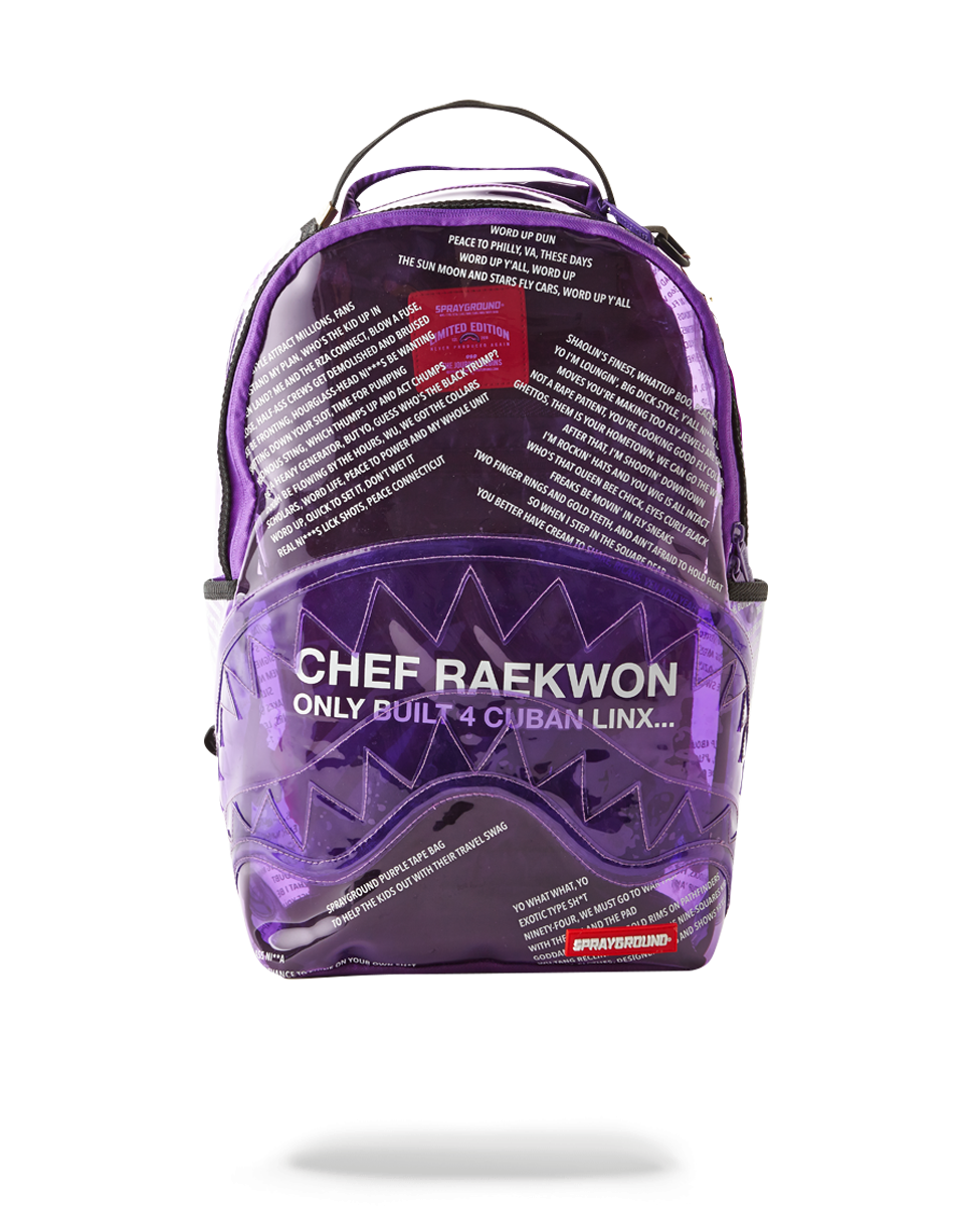 SPRAYGROUND RAEKWON PURPLE TAPE SHARK