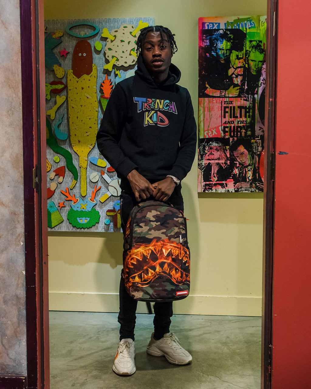 SPRAYGROUND THE LIL TJAY BURNER SHARK DLX BACKPACK