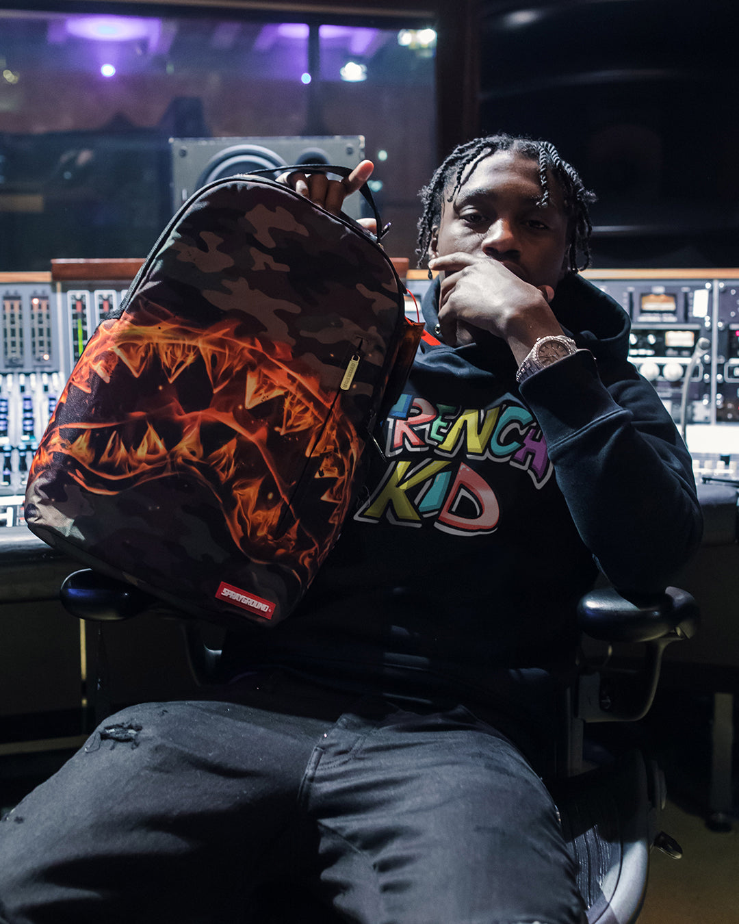 SPRAYGROUND THE LIL TJAY BURNER SHARK DLX BACKPACK