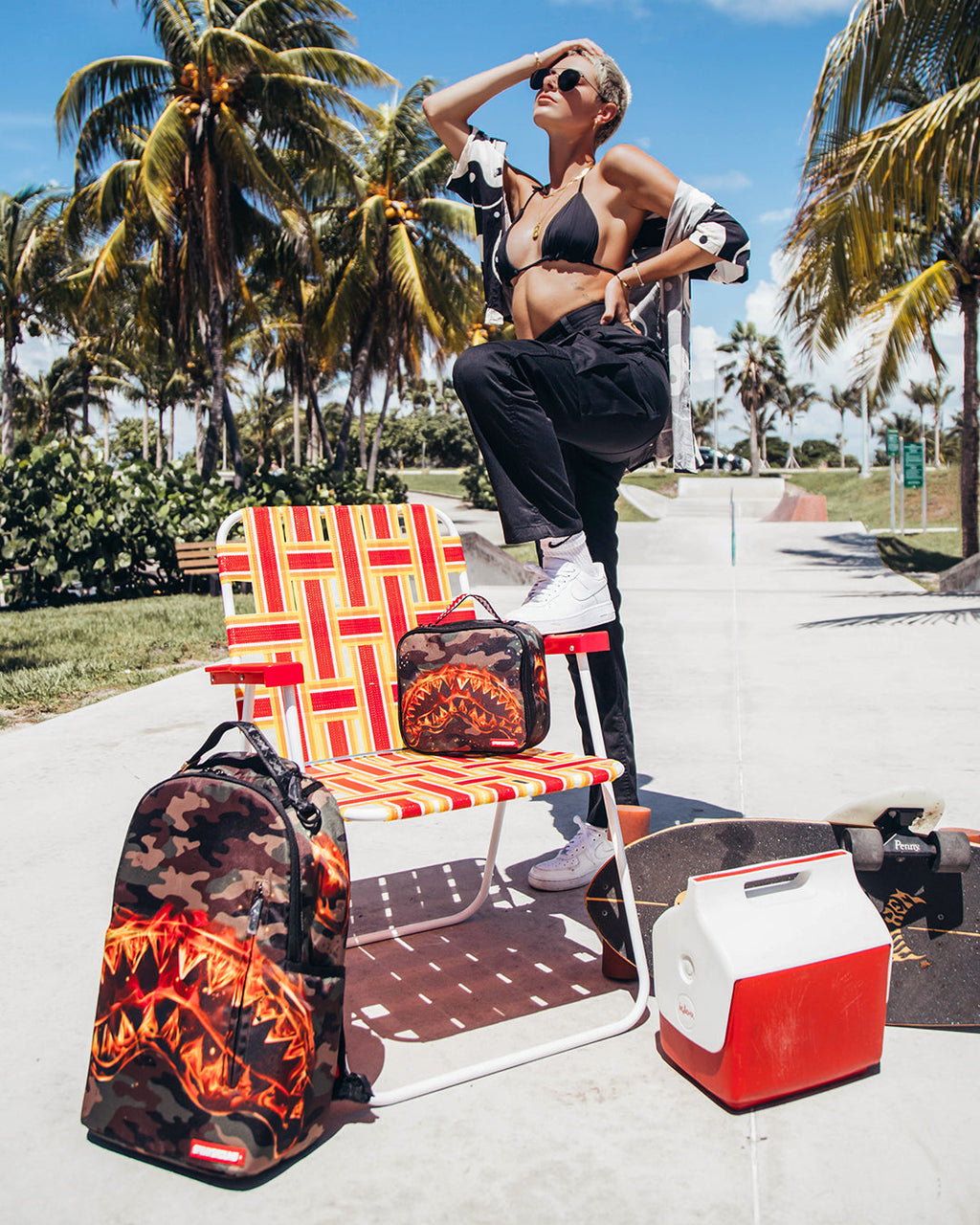 SPRAYGROUND THE LIL TJAY BURNER SHARK DLX BACKPACK