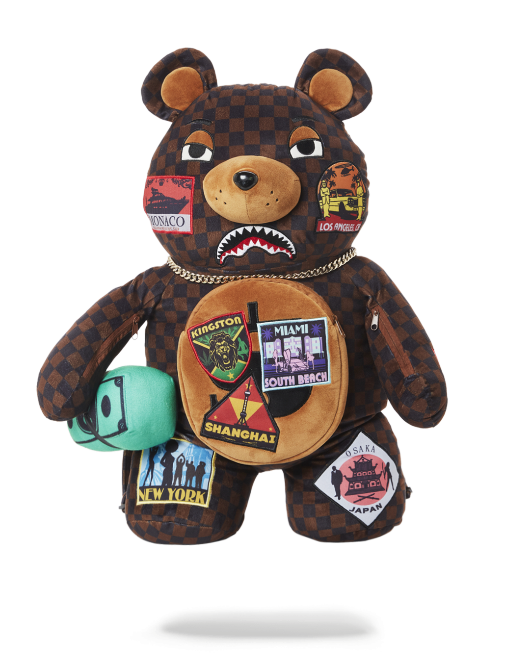 SPRAYGROUND GLOBAL MOGUL MONEYBEAR TEDDYBEAR BACKPACK