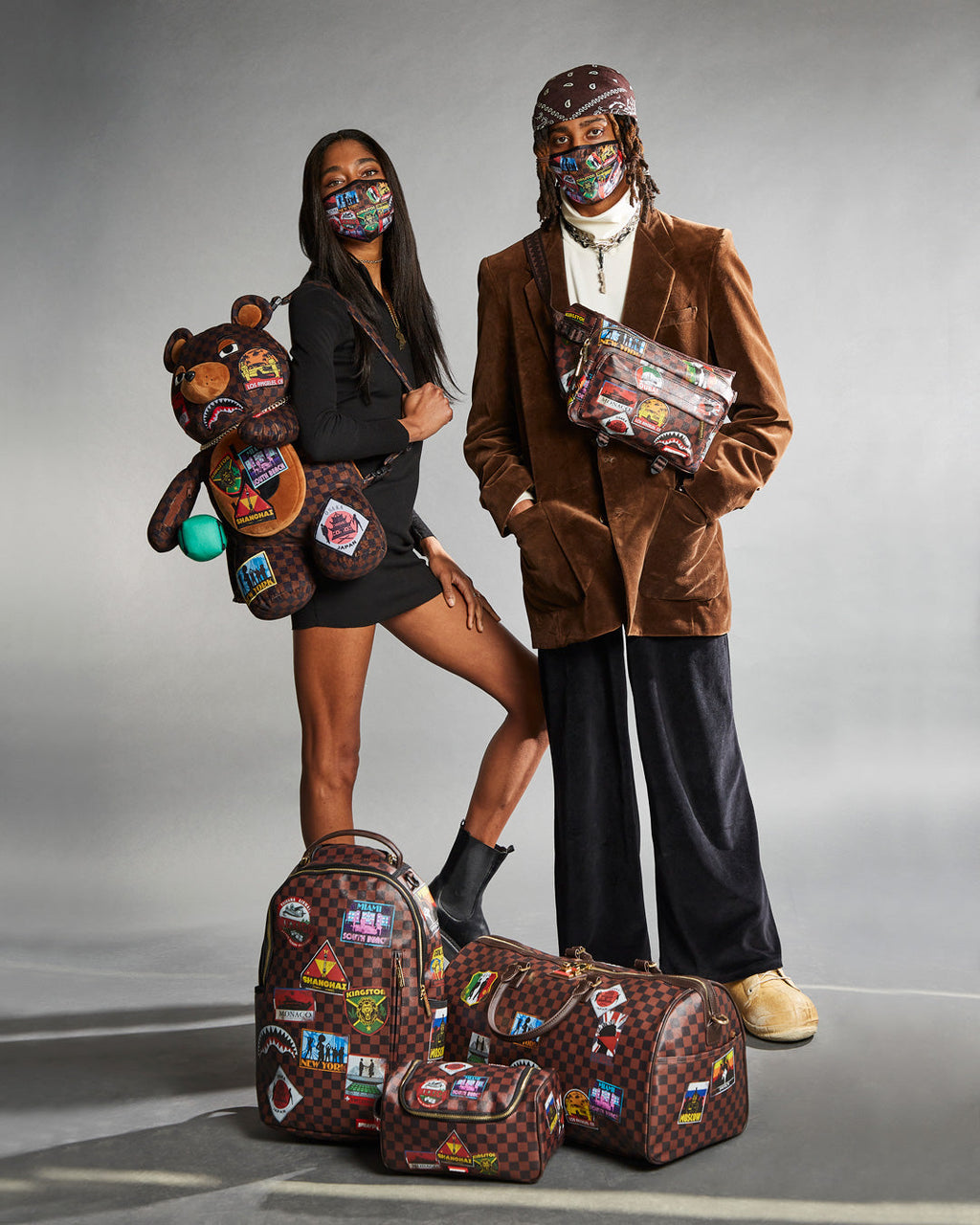 SPRAYGROUND GLOBAL MOGUL MONEYBEAR TEDDYBEAR BACKPACK