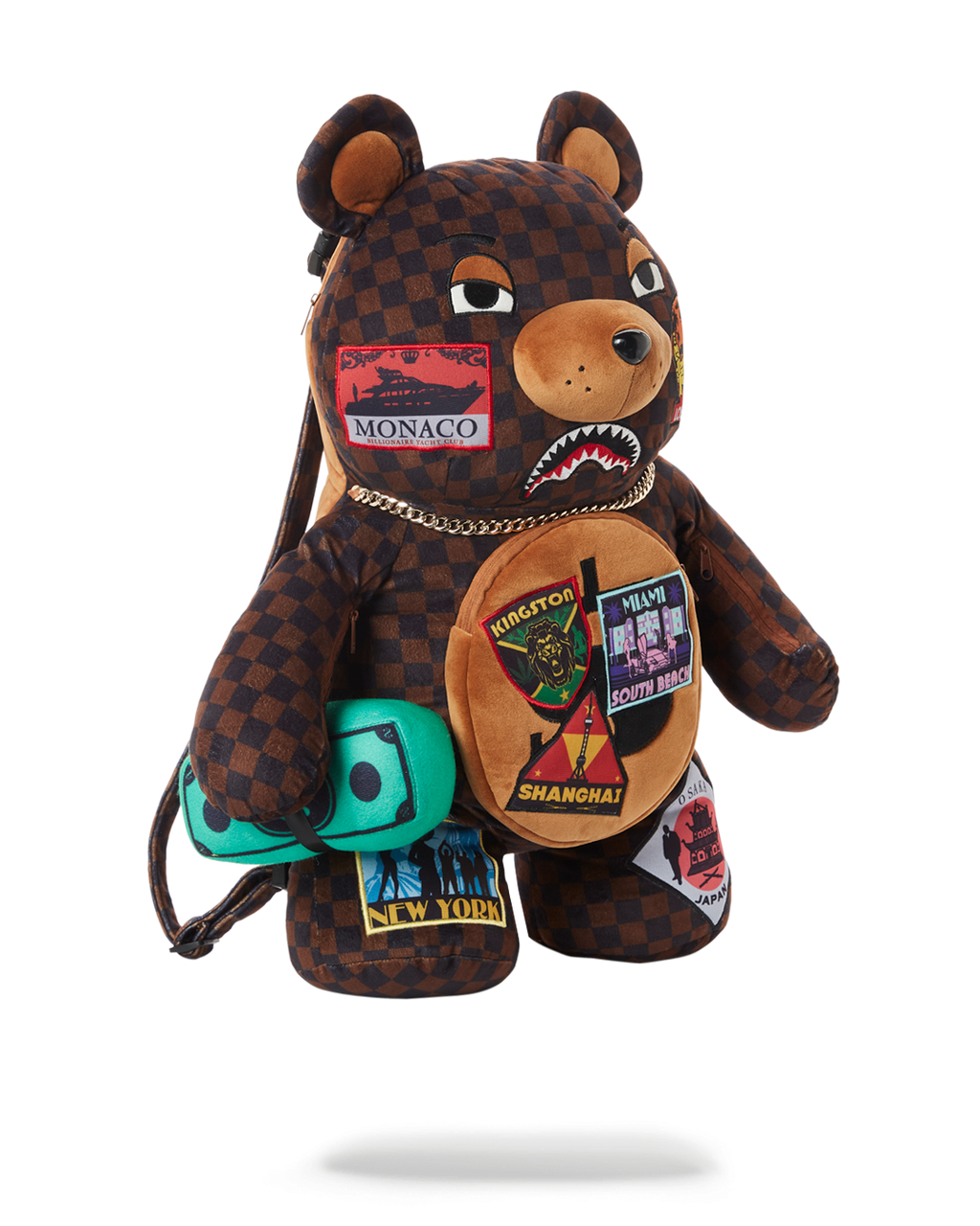 SPRAYGROUND GLOBAL MOGUL MONEYBEAR TEDDYBEAR BACKPACK